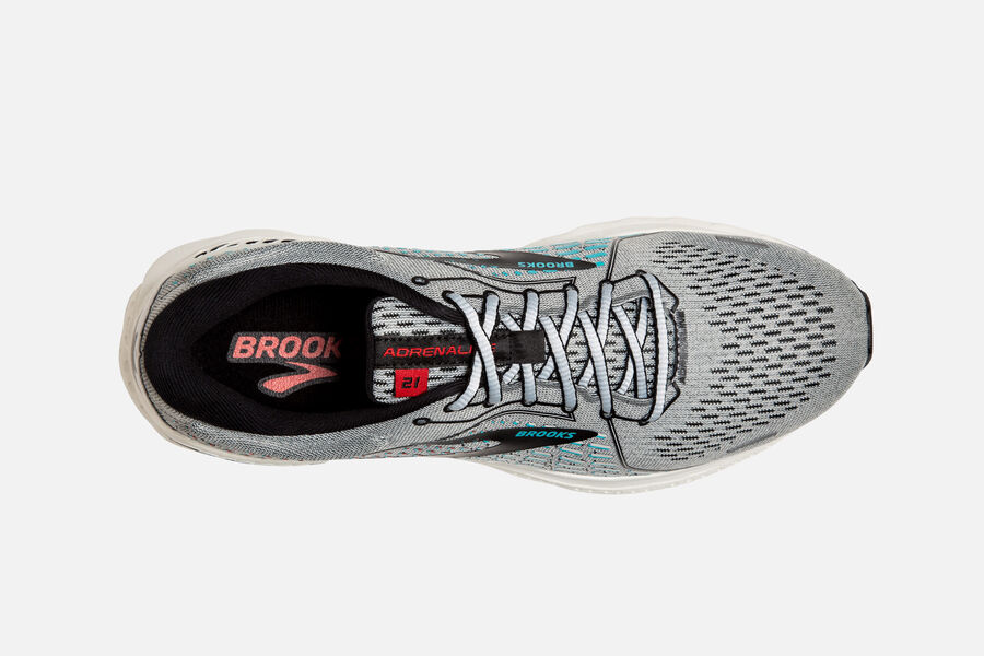 Adrenaline GTS 21 Road Brooks Running Shoes NZ Mens - Grey - CLSYRJ-469